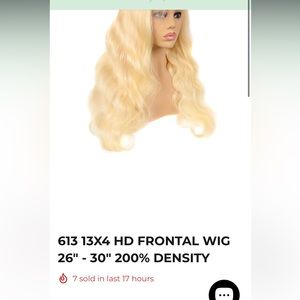 Unused 28inch  real human hair lace front from zodiac tracks